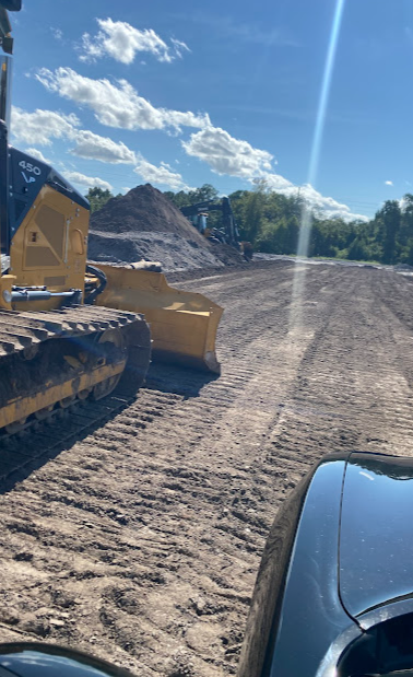 Concrete driveway detail showing control joints